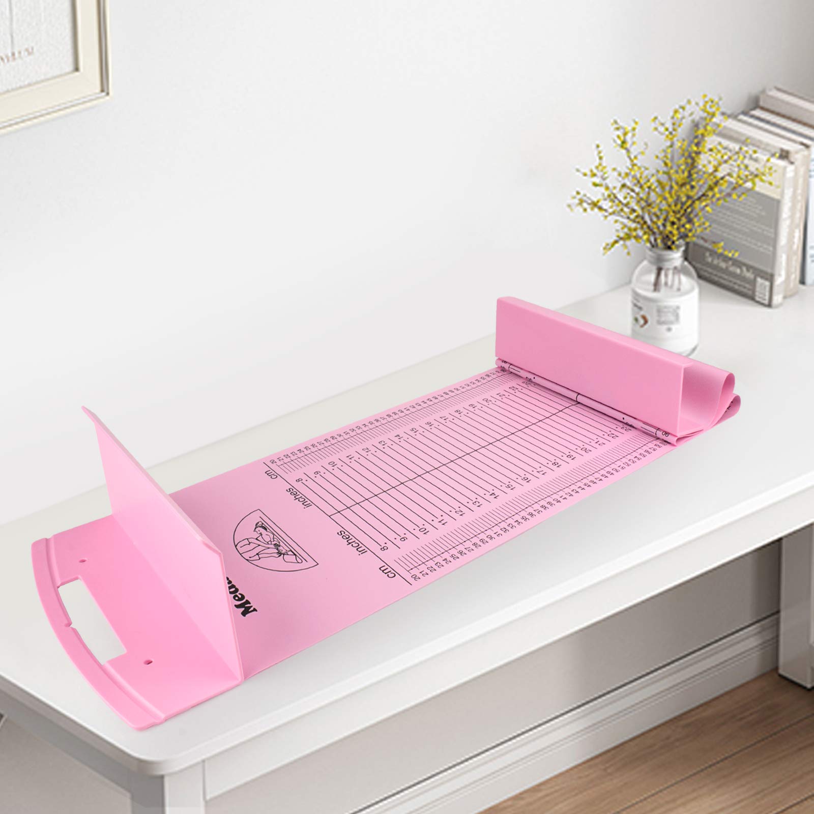 Medarchitect pink scale from 8 to 39 inches for flexible measurements.