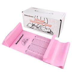 Medarchitect baby height measuring mat pink headpiece for quick newborn length checks at home.