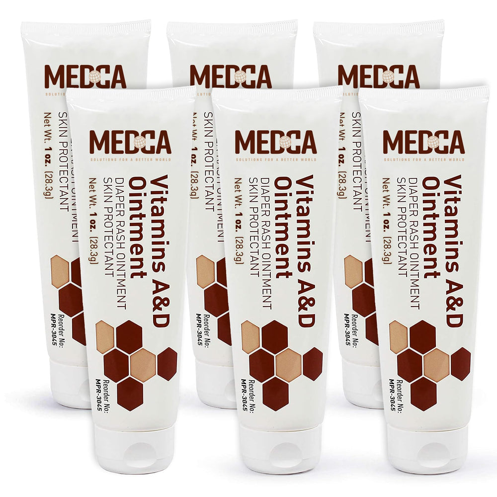 MEDca diaper rash ointment being applied to baby skin for gentle protection.