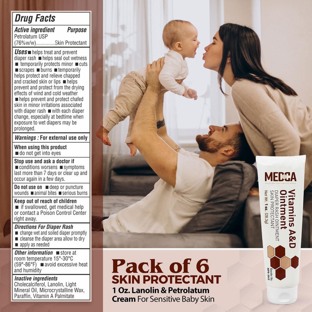MEDca safe formula for sensitive skin, gentle care for newborns and toddlers.