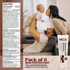 MEDca safe formula for sensitive skin, gentle care for newborns and toddlers.