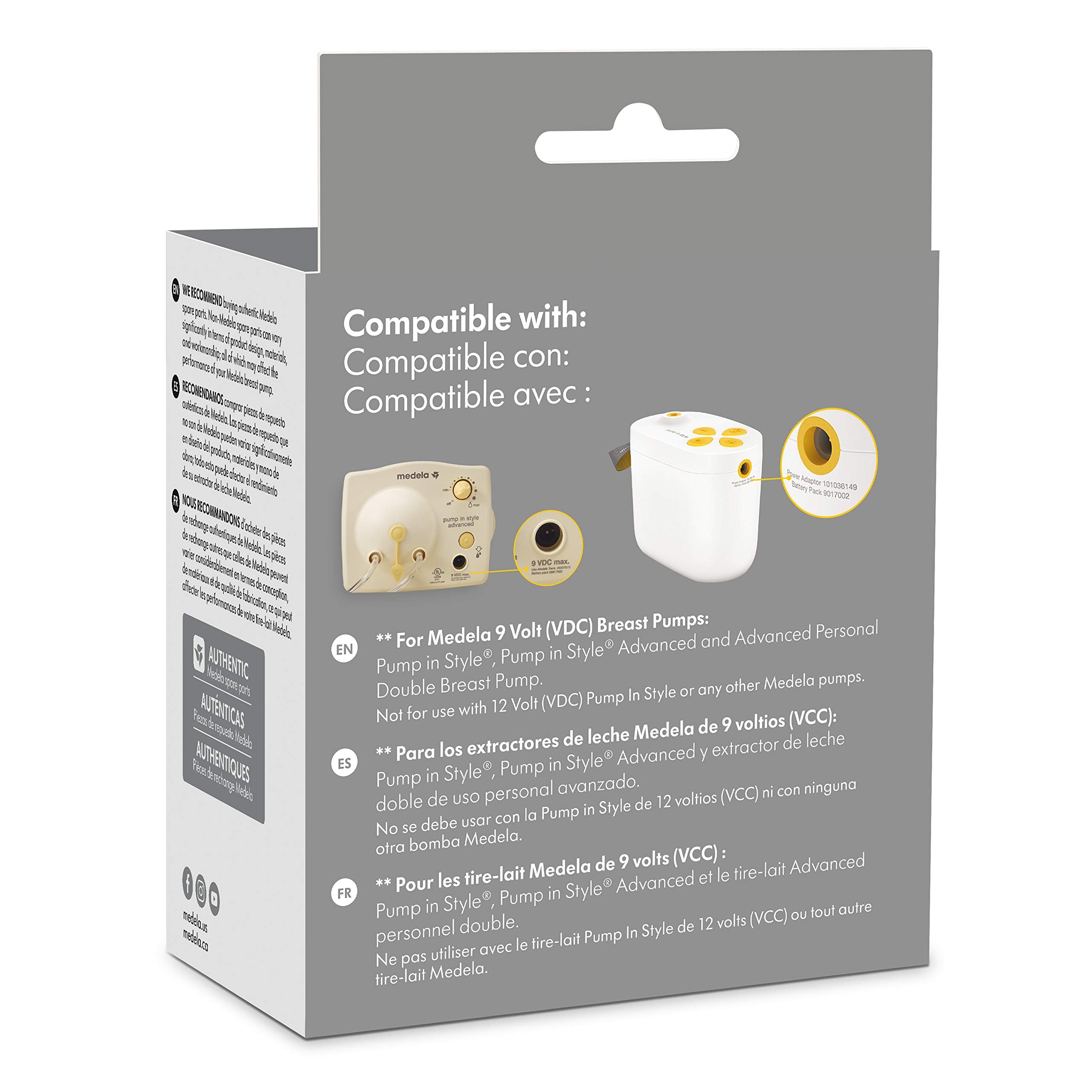 Medela Battery Pack pumping on the go showing up to two hours of cordless use.