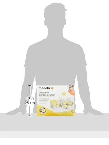 Medela labeling lids and caps shown for quick, clear milk organization