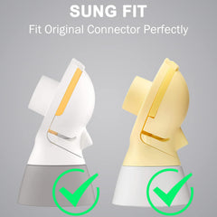 Medela two-pack membrane in package highlighting savings and spare parts