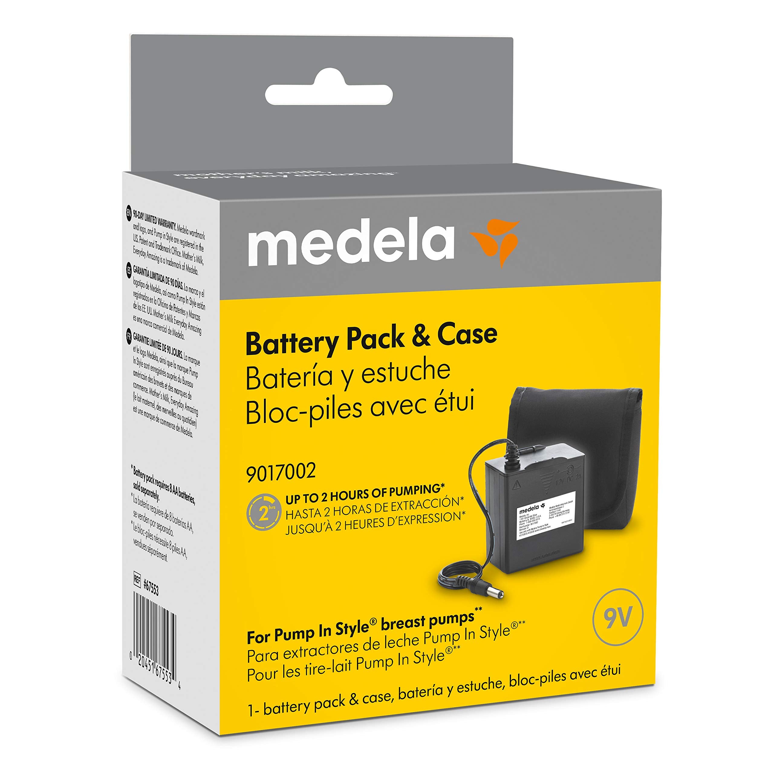 Medela Pump In Style Battery Pack in case highlights travel-friendly power on the go.