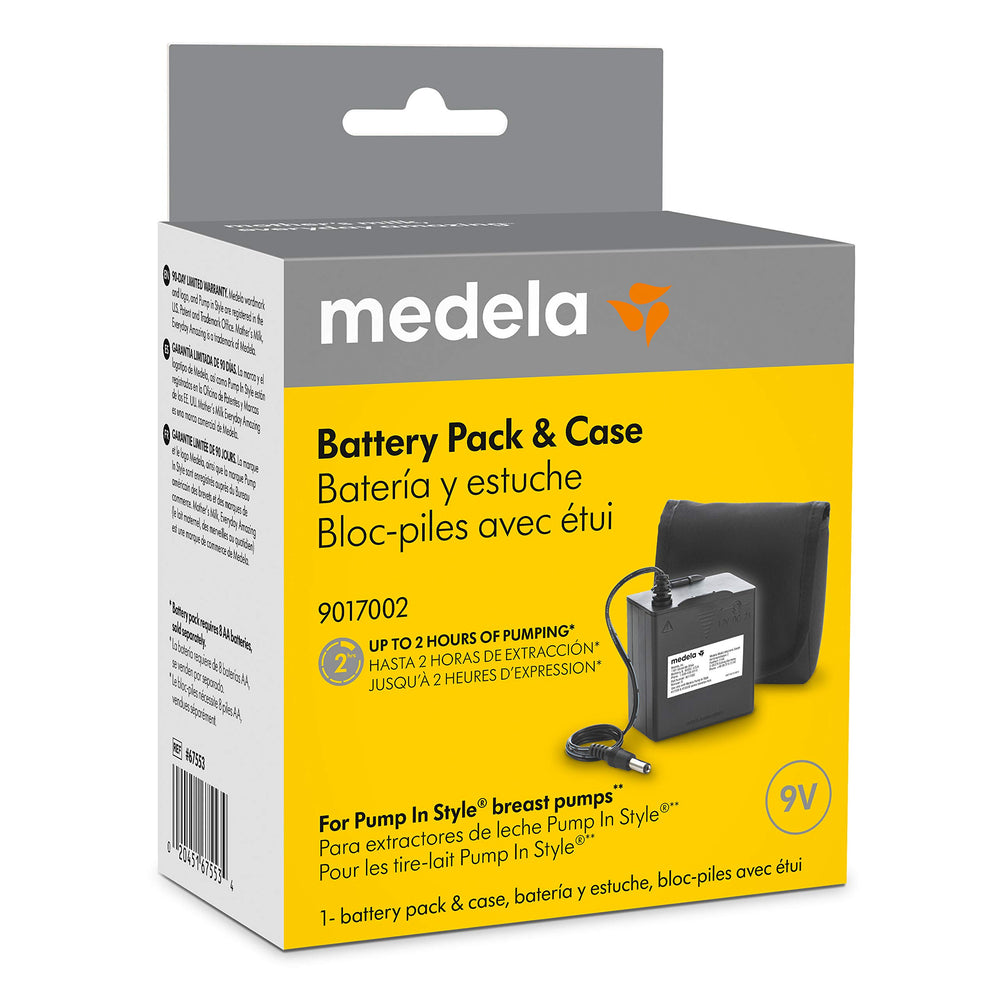 Medela Pump In Style Battery Pack in case highlights travel-friendly power on the go.