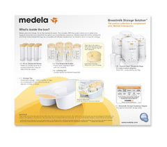 Medela Pump Save bags with adapters shown for convenient on-the-go storage