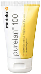 Medela Purelan 100 nipple cream tube 37g soothes sensitive skin during breastfeeding.