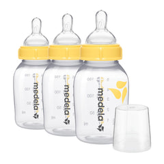 Medela Slow Flow 5oz bottle nipple supports controlled feeding for smoother transitions