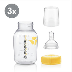 Medela slow-flow 5oz bottle wide-base collar for steady one-handed handling