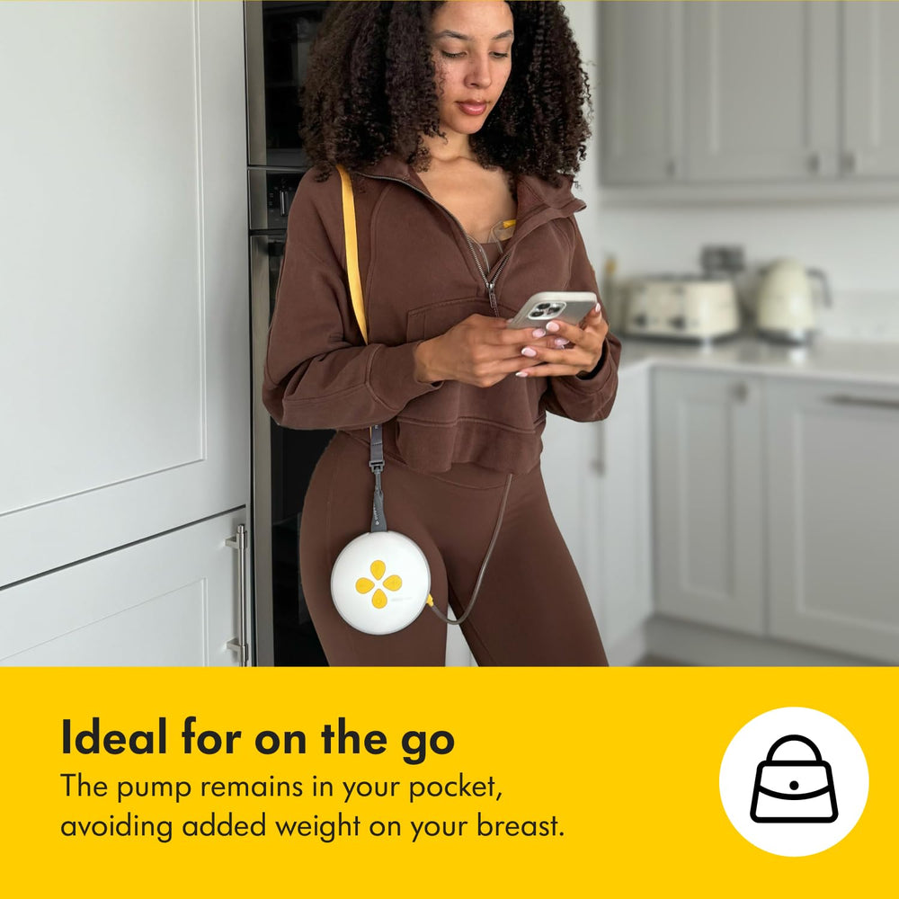 Medela Swing Maxi Hands-Free volume measurement visibility for monitoring milk flow