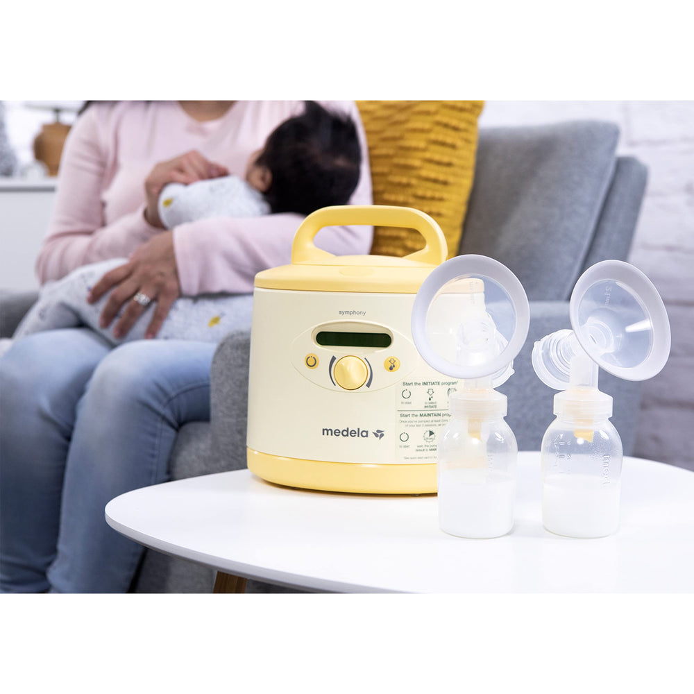 Medela Symphony Plus quick start card aiding simple setup.