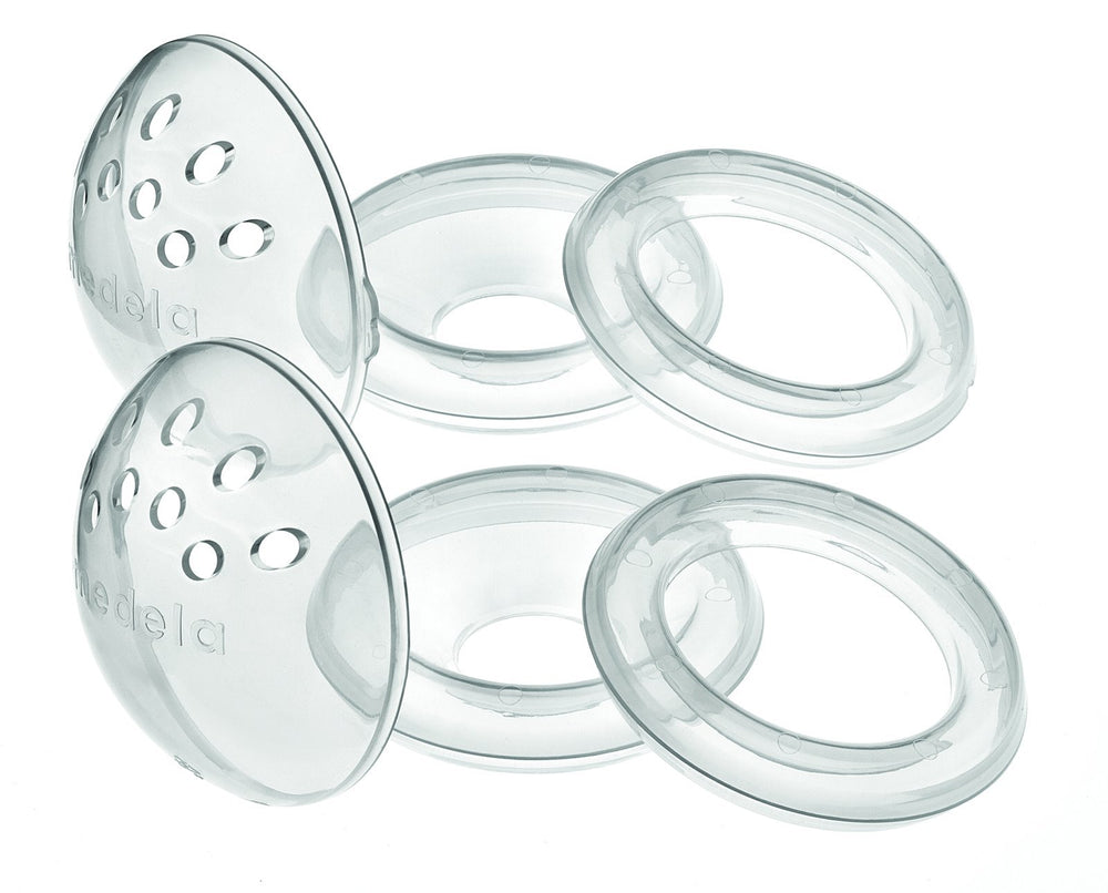 Medela TheraShells front view shows discreet, low-profile design for wear under clothing