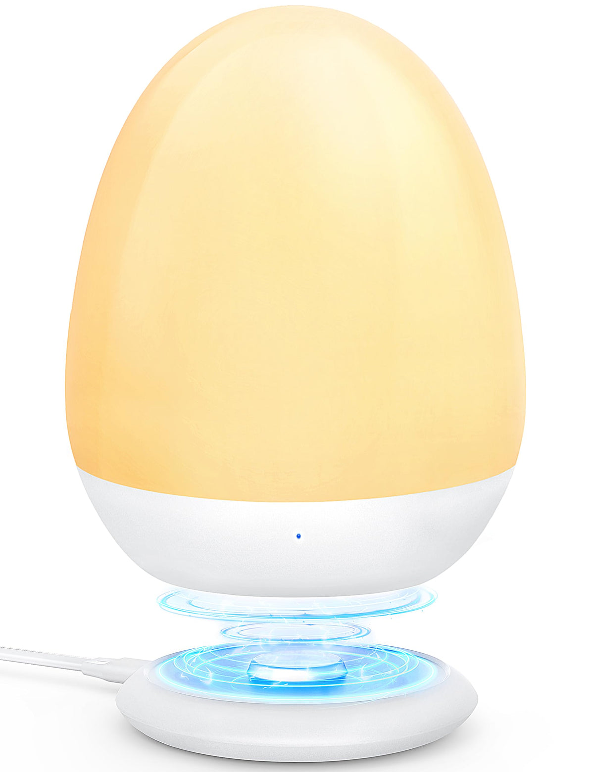 MediAcous night light front view showing safe, kid-friendly design and soft glow