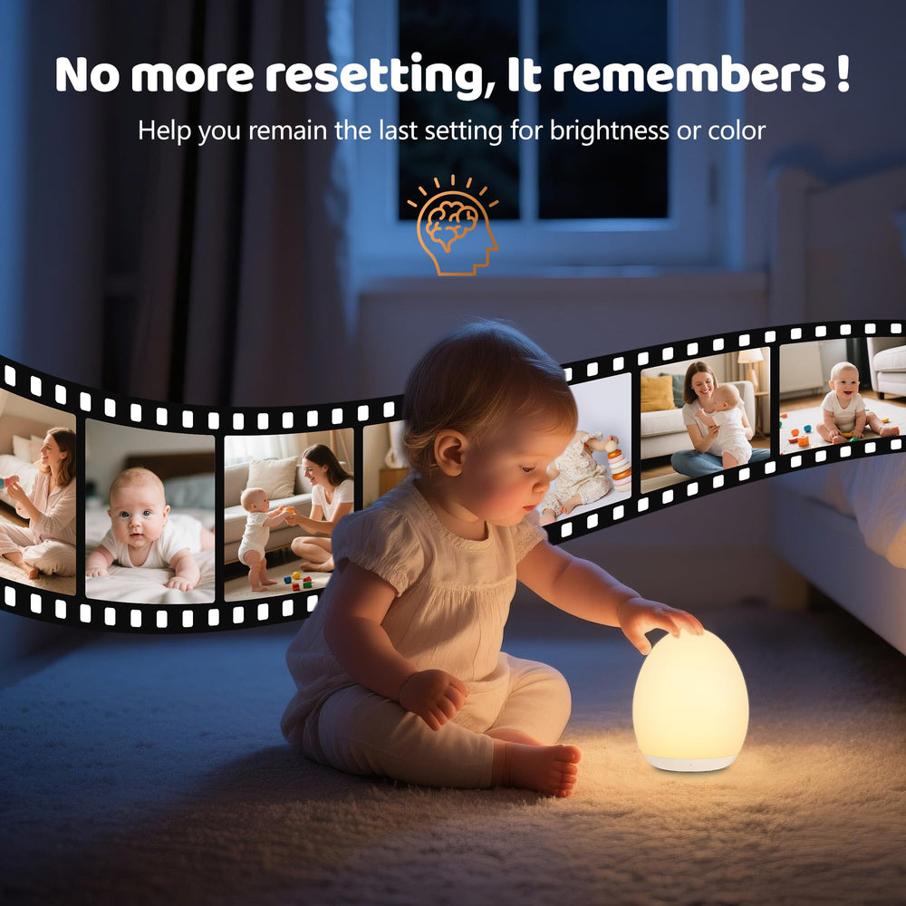 MediAcous Egg Light aids nighttime feeds with a soft glow.