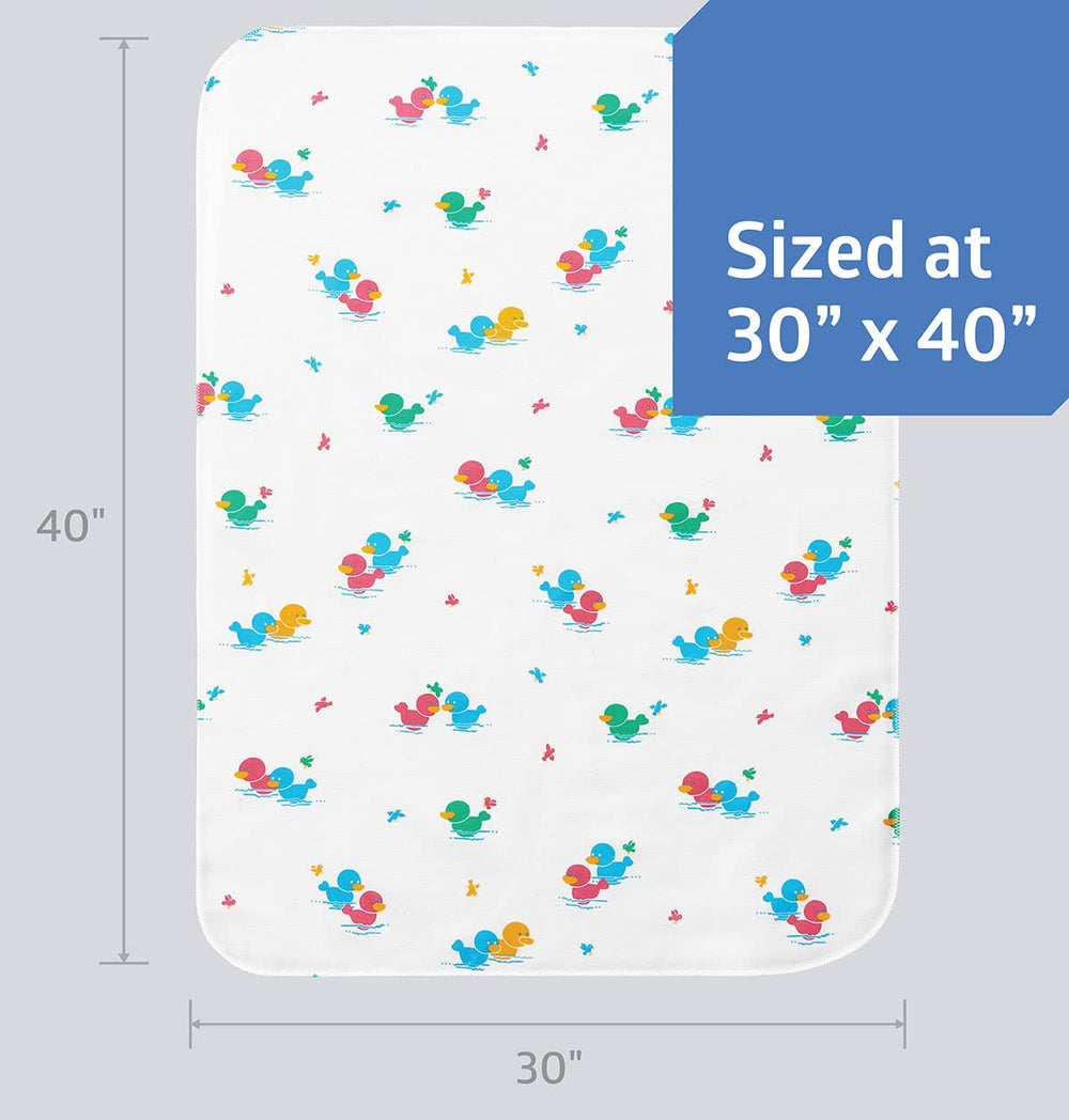 Medline baby blanket duck print machine washable and dryer safe for busy households