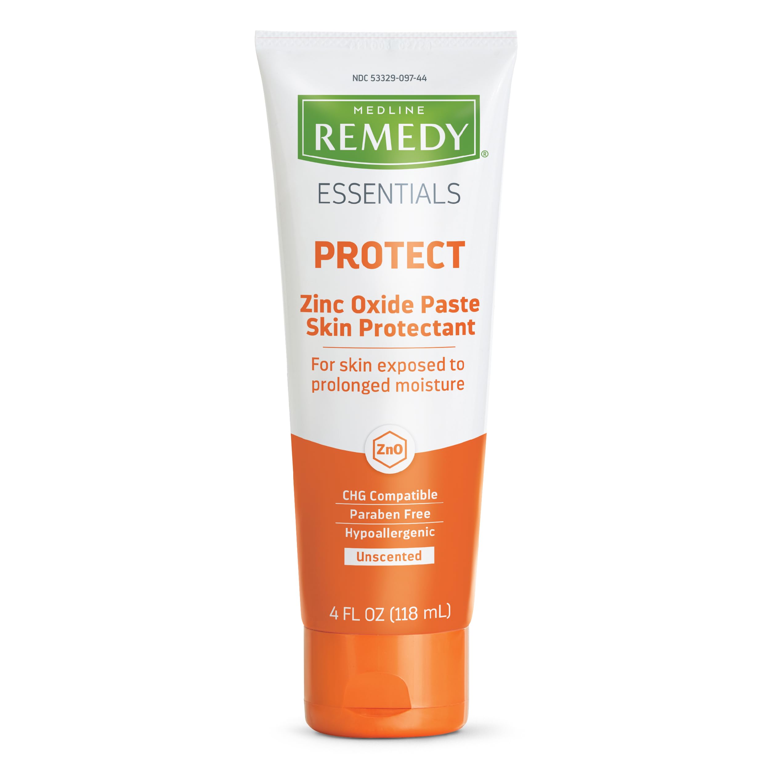Medline Remedy Essentials zinc oxide paste tube front for barrier protection on irritated skin