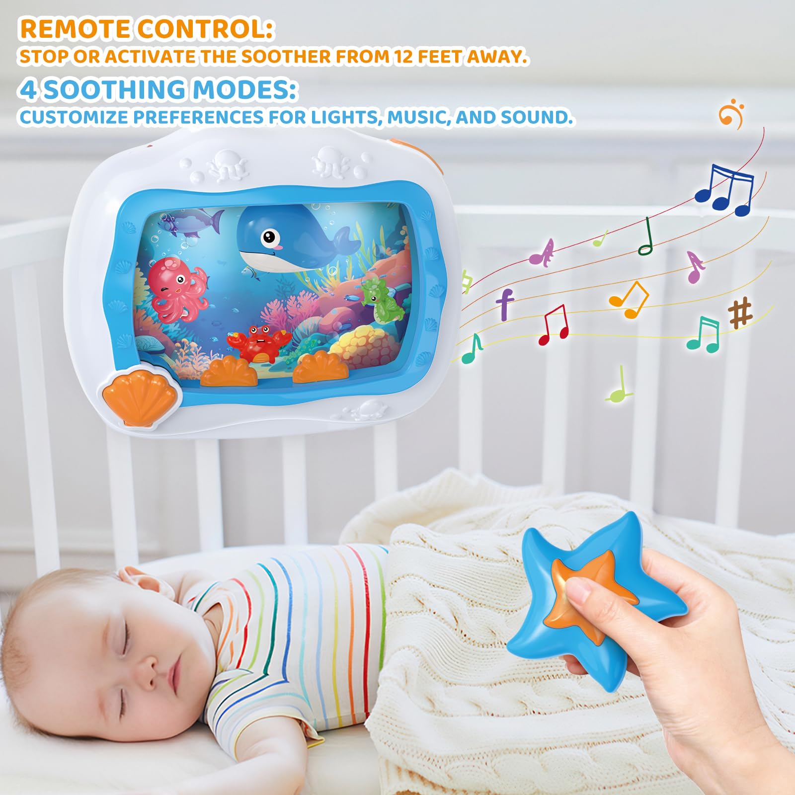 MEDMHSMA seashell remote 12ft enables easy bedtime control from across room