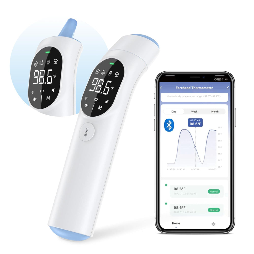 Medreign thermometer stores up to 40 readings for trend tracking.
