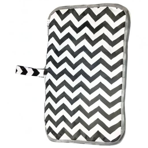 Medsuo gray waves material close-up showing soft fabric texture.