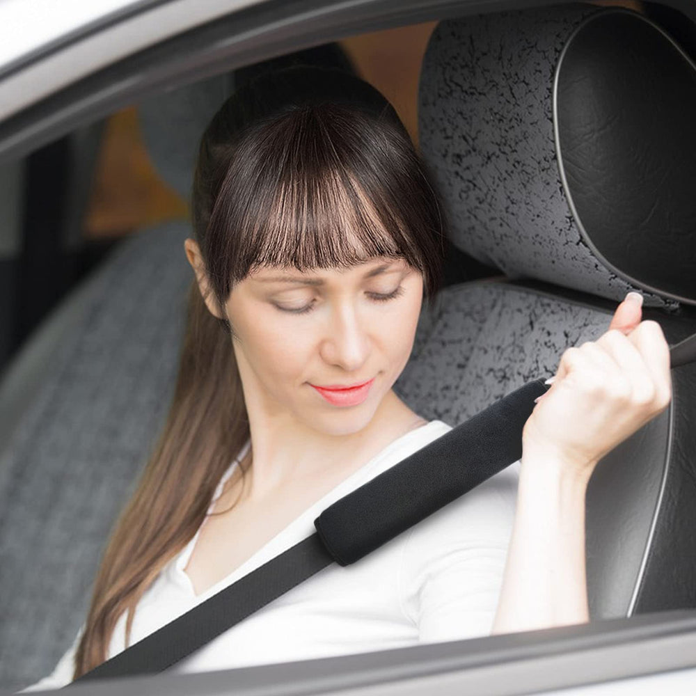 Medsuo stroller-strap-pad-wrapped shows easy fit and security.