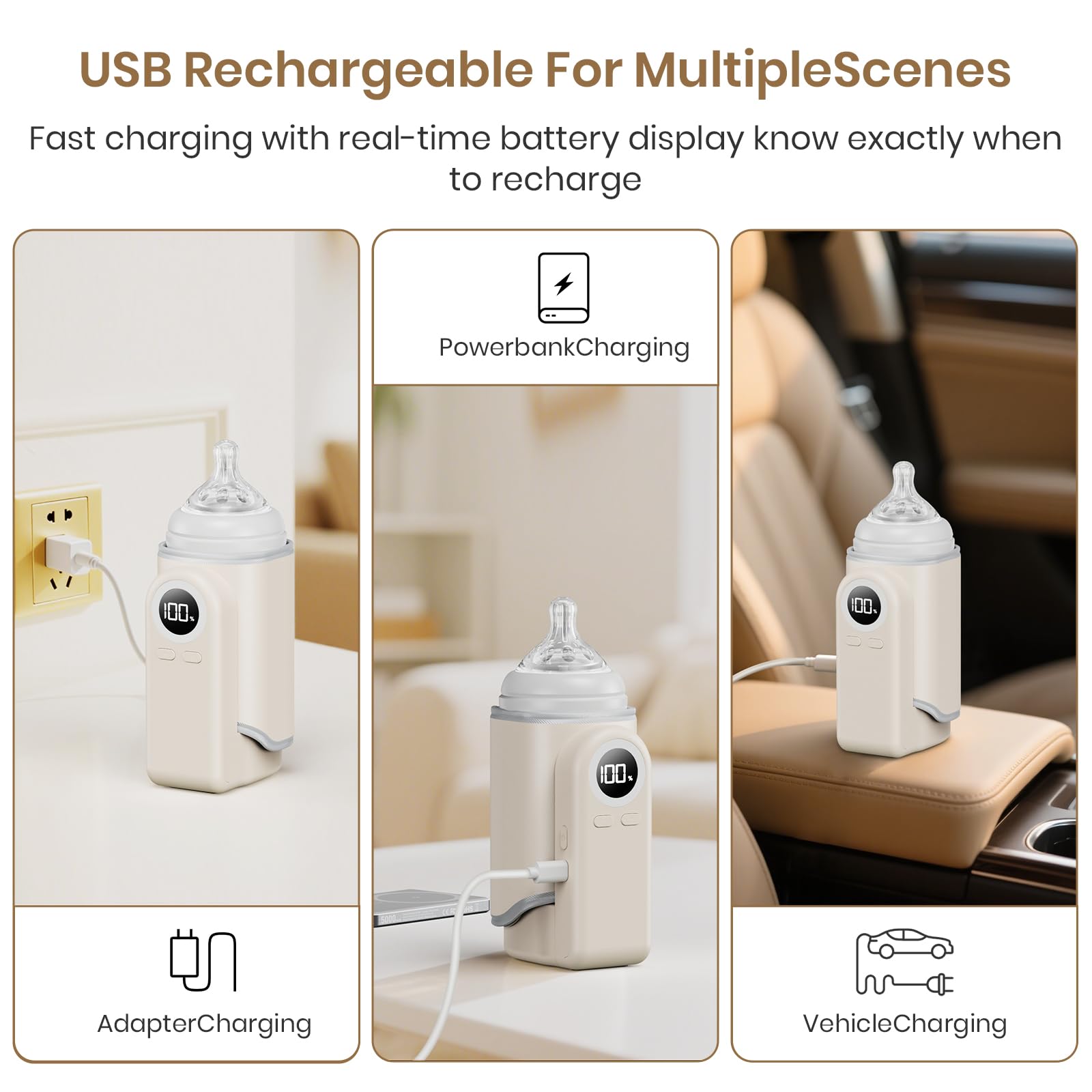 Meehuan universal-fit Velcro warmer secures most bottles for versatile travel.