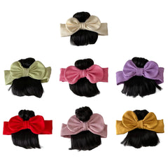 MEELYHOME bowknot wig texture close-up emphasizes realism and comfort