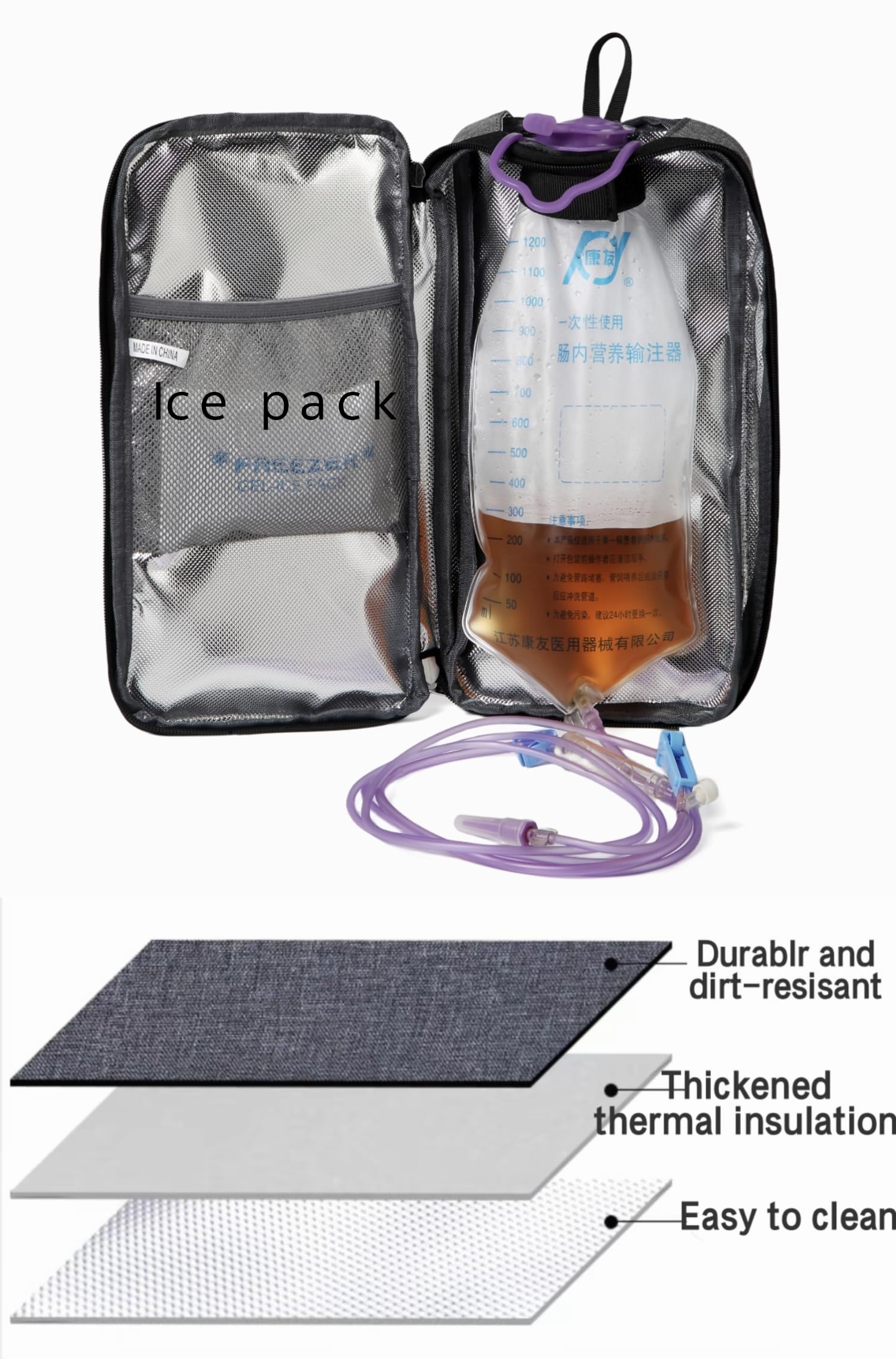 Meesyn insulated cover for GJ tube bag with waterproof design protects contents on the go