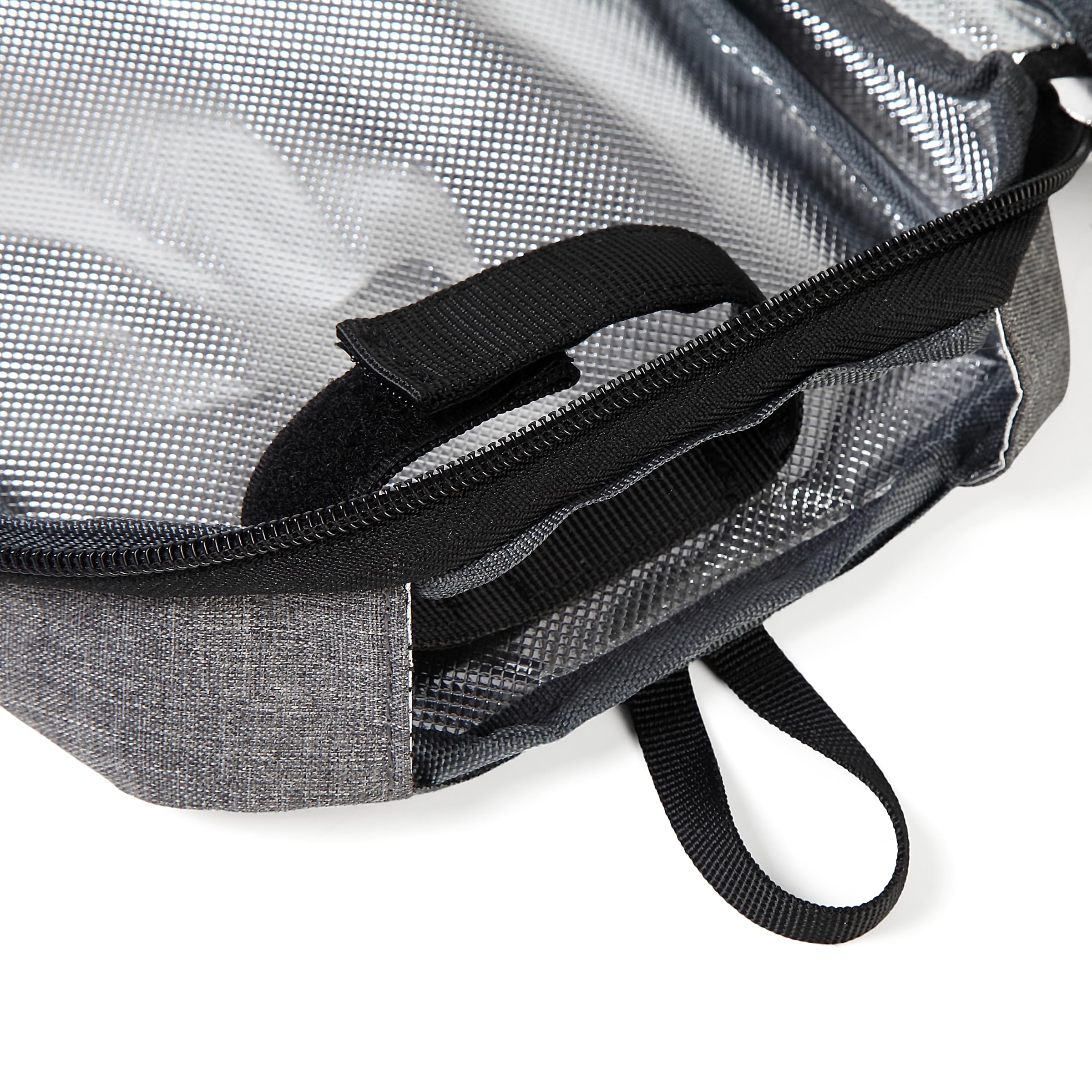 Meesyn insulated cover showing internal and external waterproof surfaces for easy cleaning