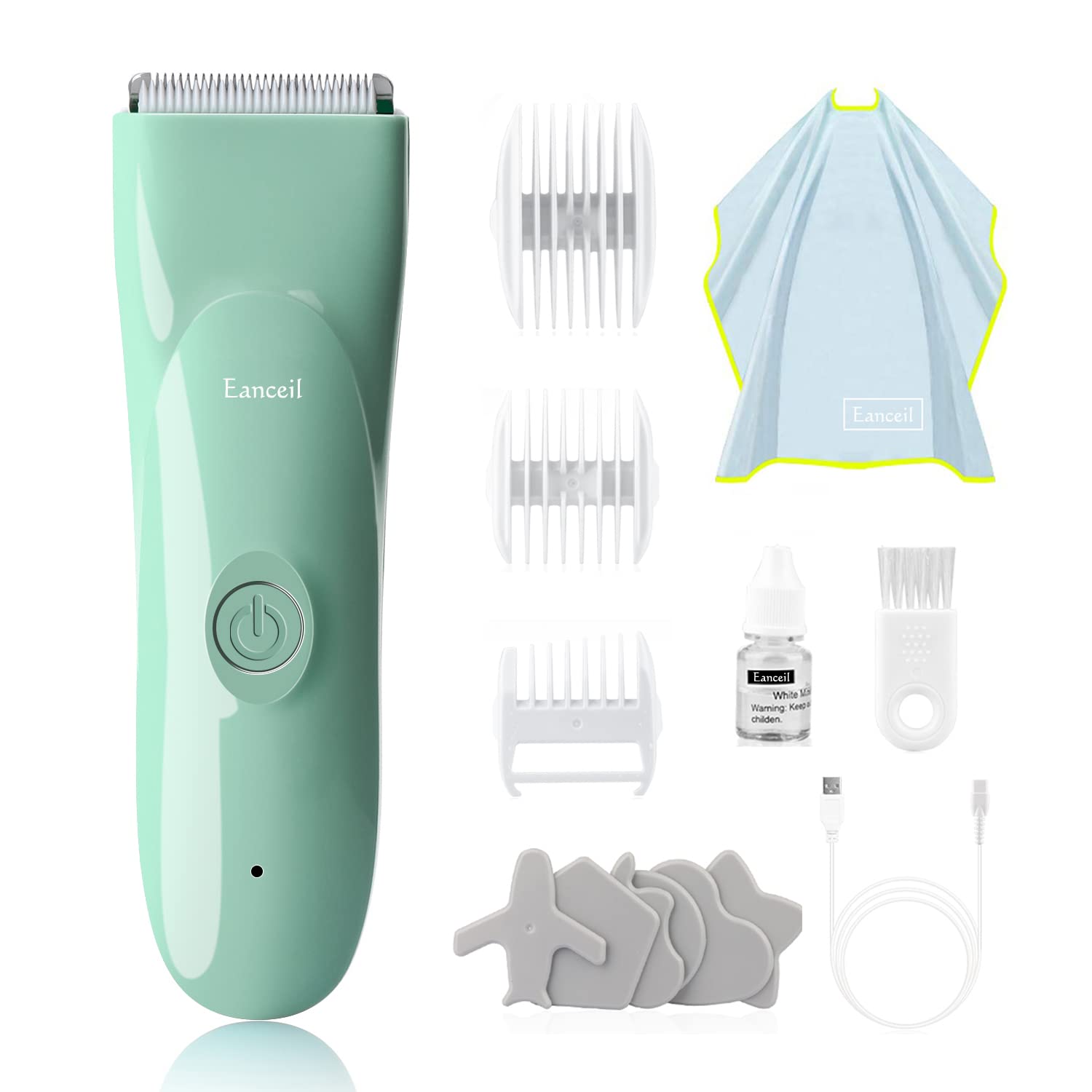MEETCARE baby hair clipper cordless design for easy home grooming.