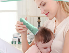MEETCARE baby hair clipper ultra-quiet operation so toddlers stay calm.