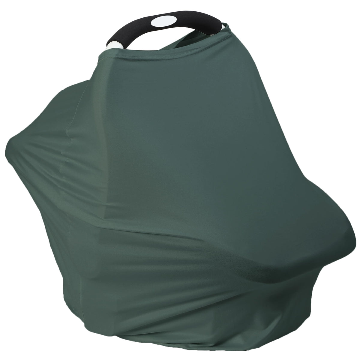 Meetjoy breathable car seat cover in Roman Green fabric offers privacy during breastfeeding