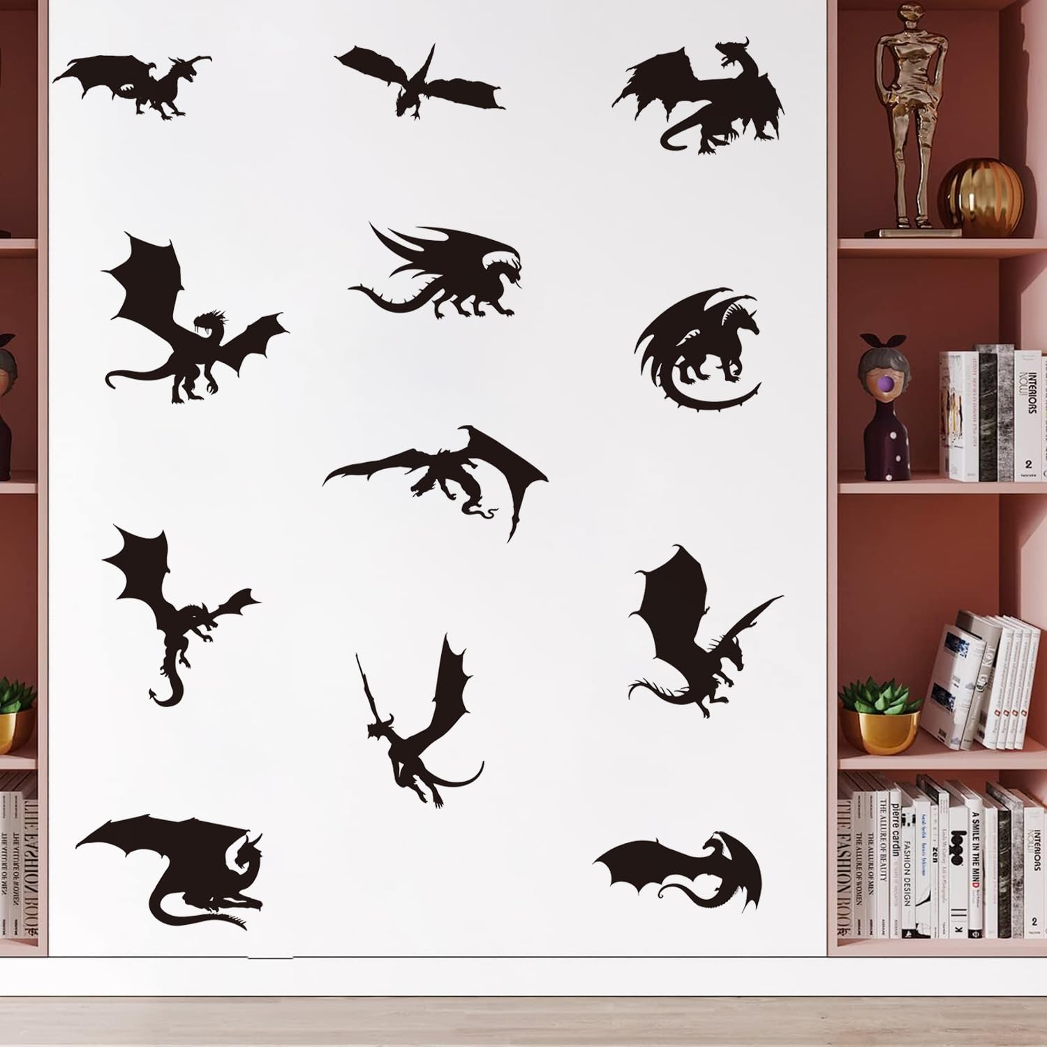 MEFOSS classroom dragon wall sticker enhances learning areas with visuals