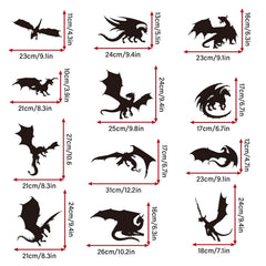 MEFOSS living room dragon decal adds whimsical charm to a shared space