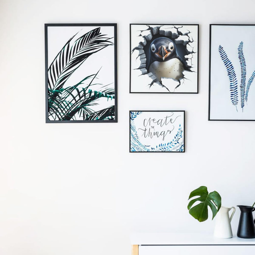 MEFOSS penguin wall sticker pack provides versatile decor options
