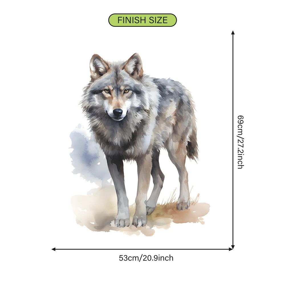 MEFOSS wolf wall decal removable feature without residue