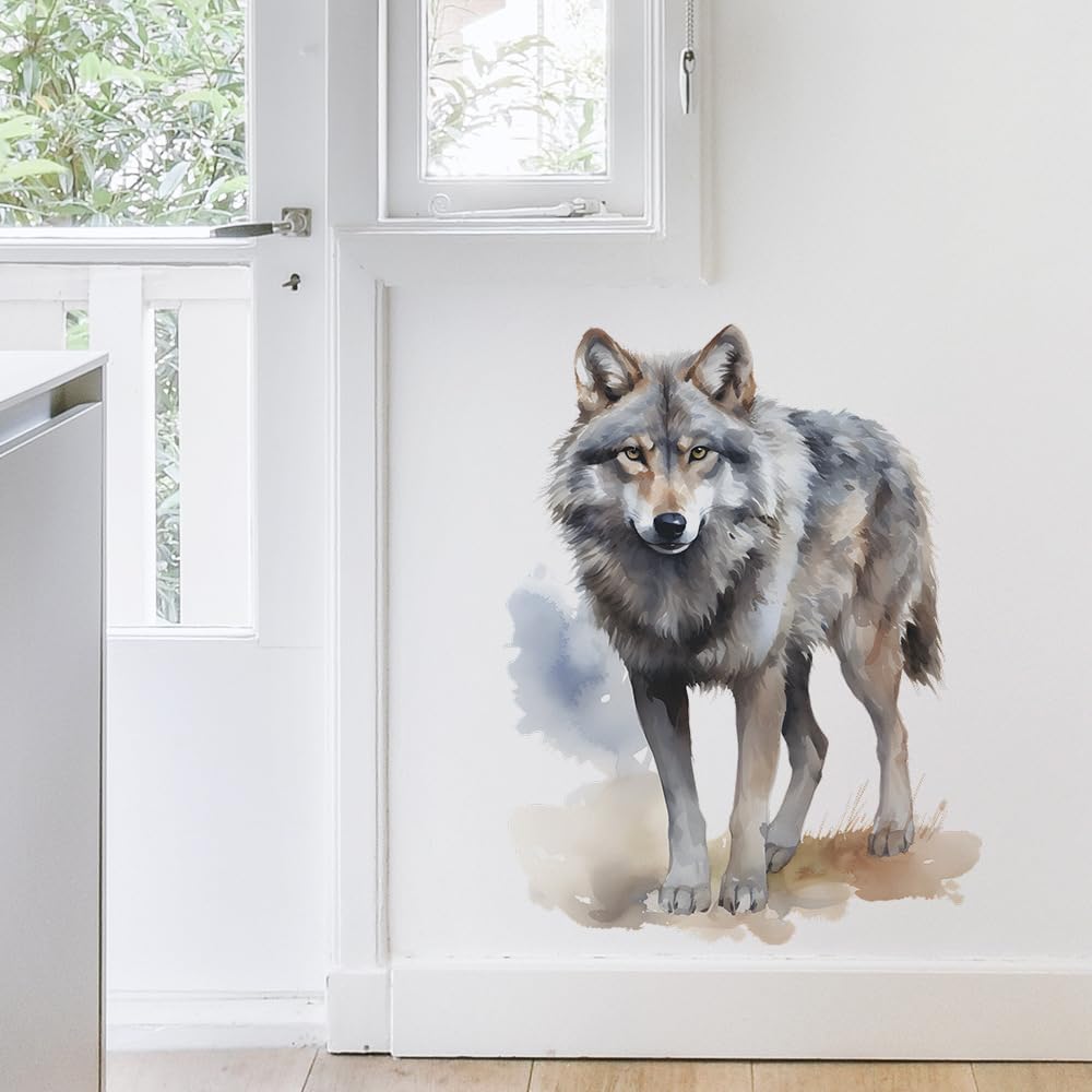 MEFOSS wolf wall decal waterproof material for durable decor