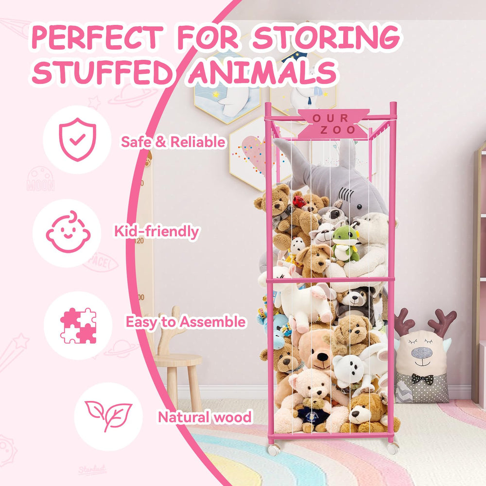 Megapuxin hot-pink storage rack bright room and kid-friendly play corners