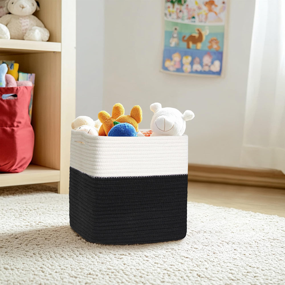 MEGASKET bathroom towel storage bin keeps essentials accessible.