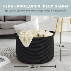 MEGASKET blanket basket stores kids' toys in a nursery or playroom setting.