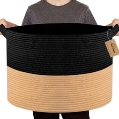 MEGASKET extra large storage basket 22x14 stores blankets and pillows neatly