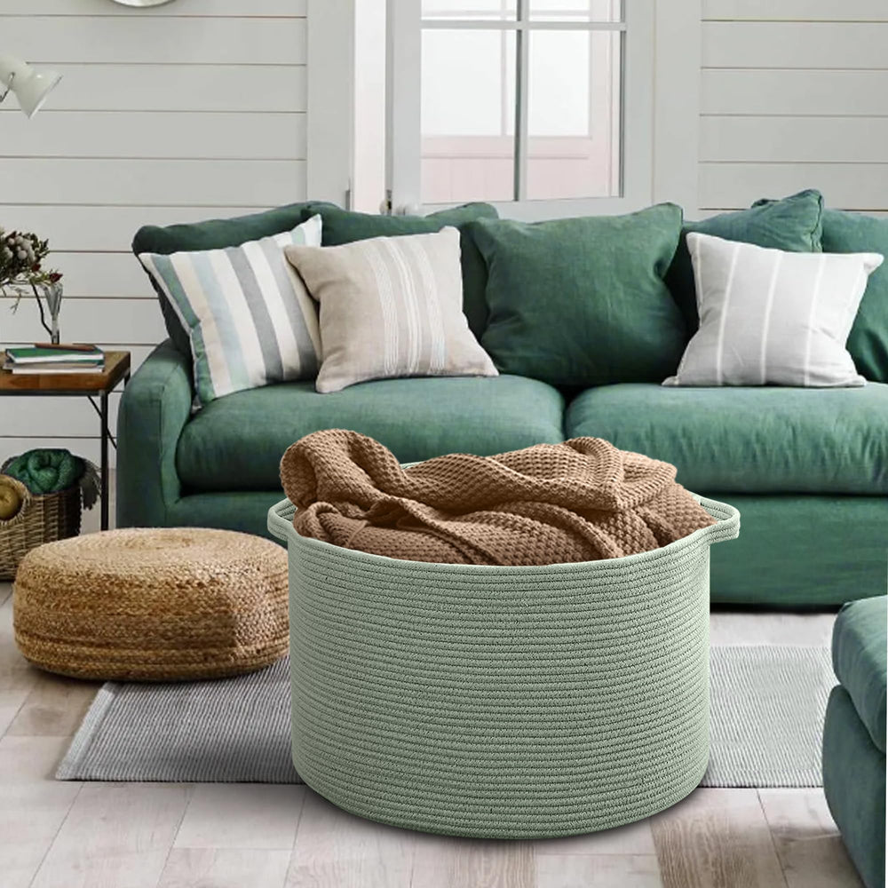 MEGASKET basket handles image emphasizes portability and easy transport around the home.
