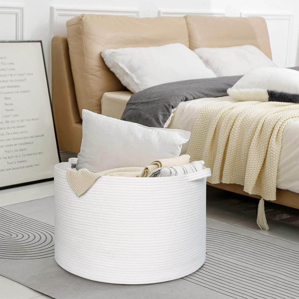 MEGASKET laundry basket with handles ready for quick load-and-go laundry