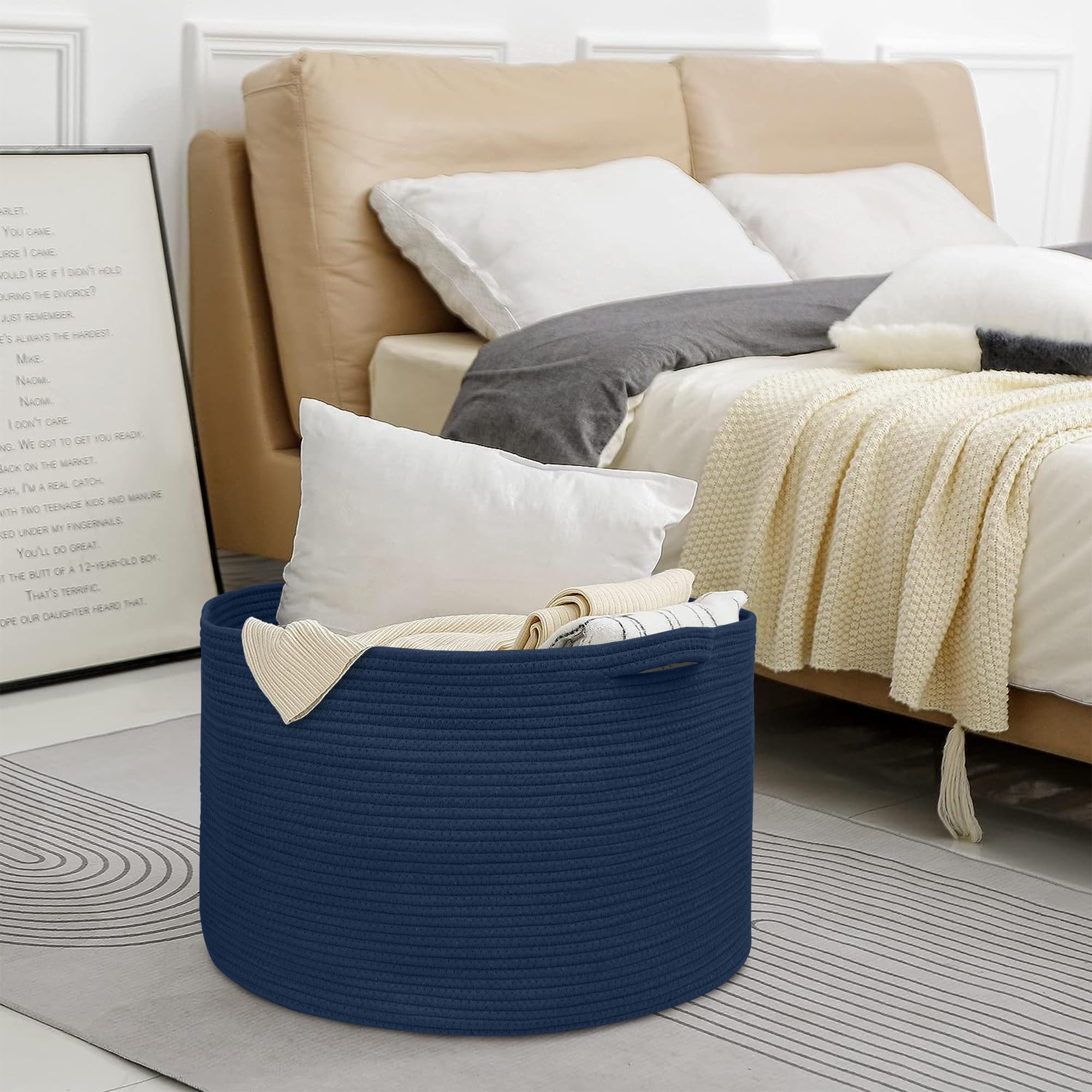 MEGASKET multipurpose laundry towel basket fits towels or yarn