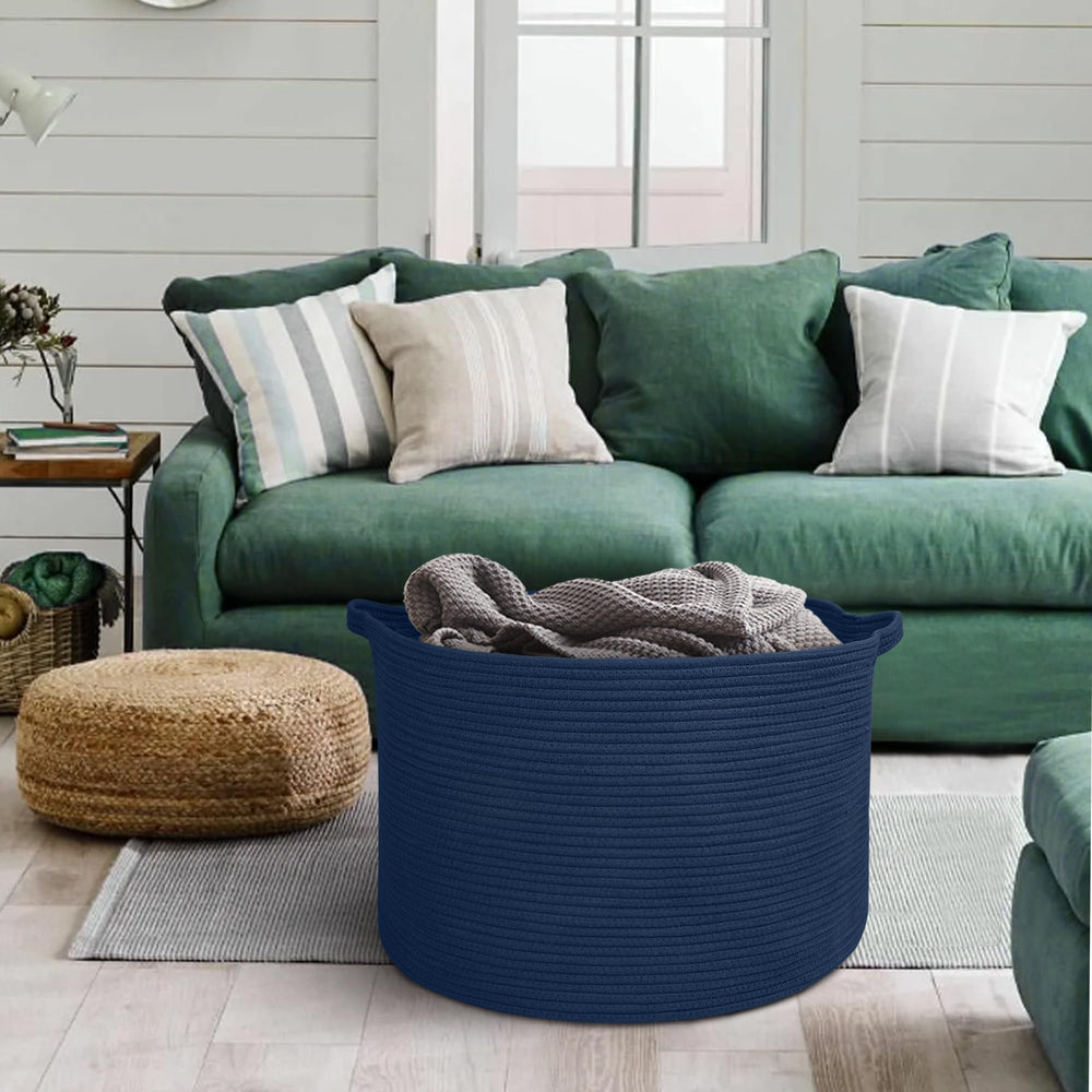 MEGASKET neutral colors decorative basket complements any room decor