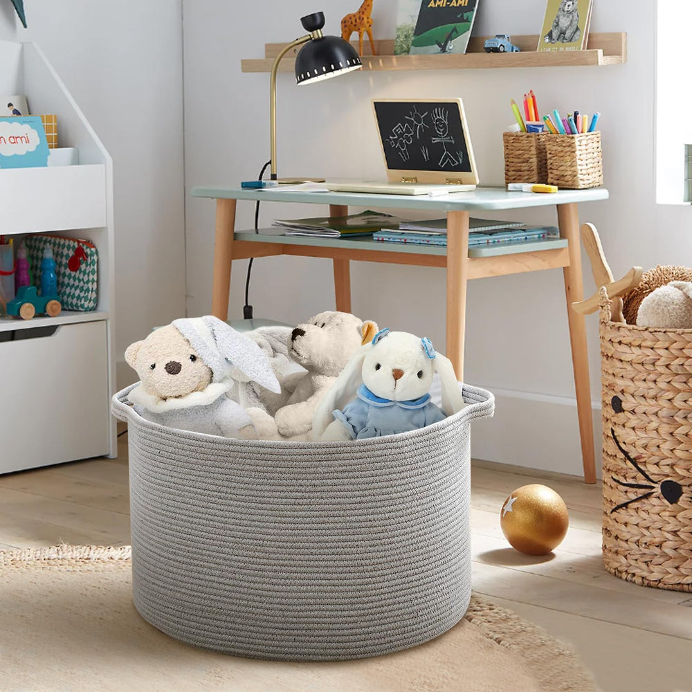 MEGASKET neutral woven basket suits boho or modern decor