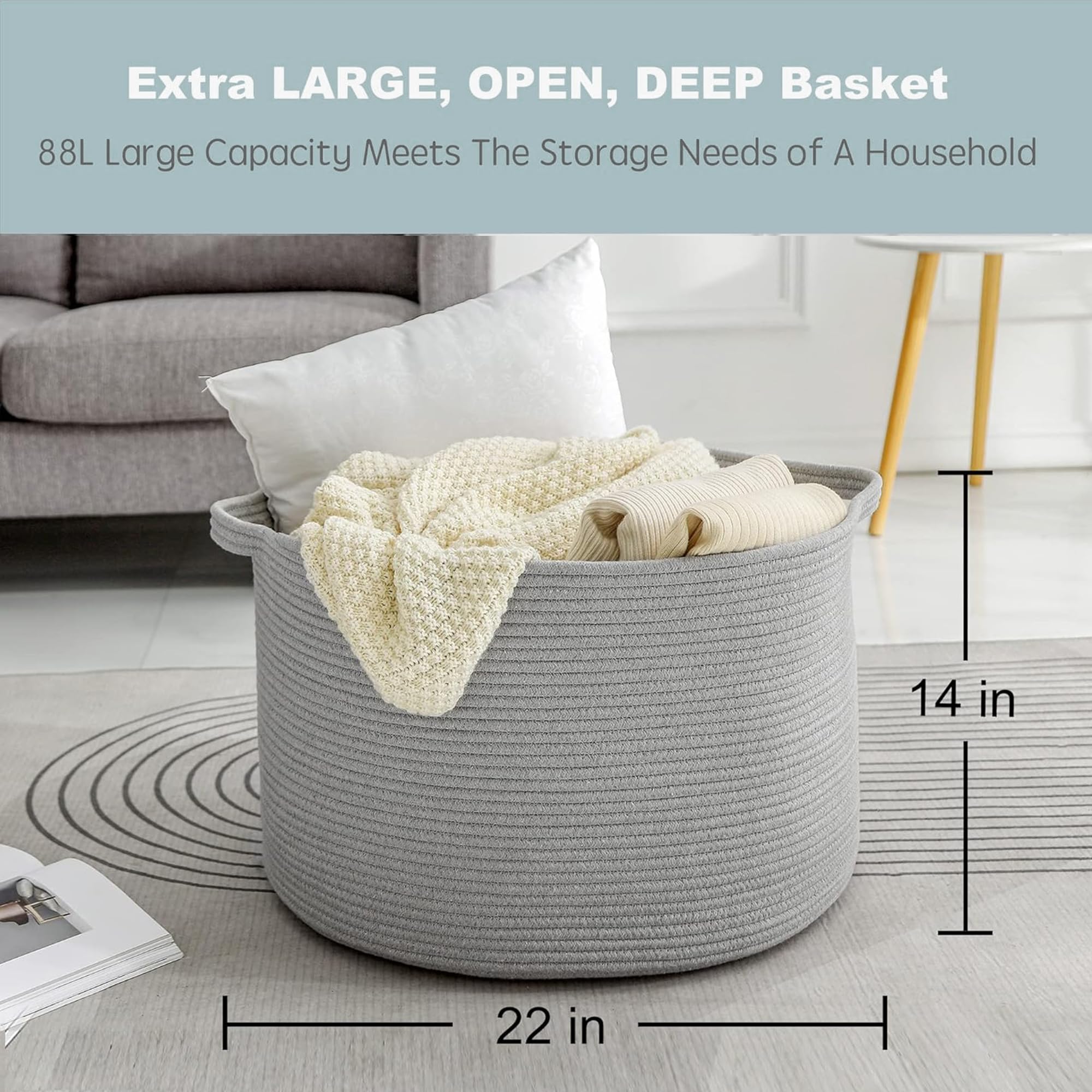 MEGASKET large nursery toy bin provides organized storage for kids' rooms