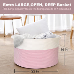 MEGASKET pink toy bin keeps kids' toys neatly organized