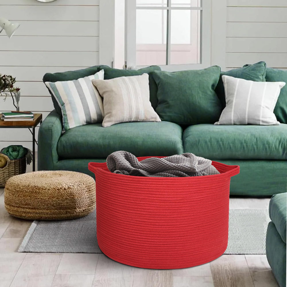 MEGASKET red basket in nursery stored toys neatly