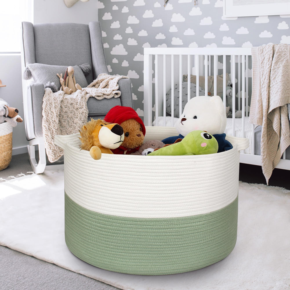 MEGASKET sturdy-handles-bin highlights easy transport and folding for travel or laundry.